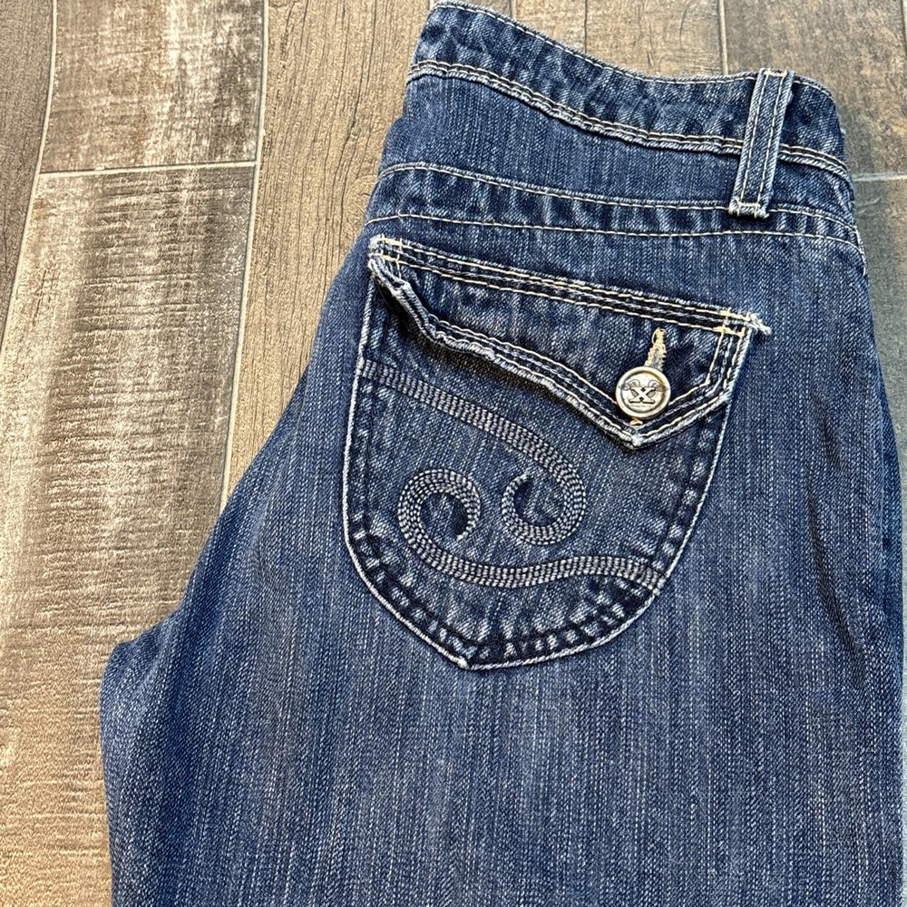 Houston 20X Low‎ Rise Jeans Women's Size 3x34 Blue Denim Bootcut Western Style